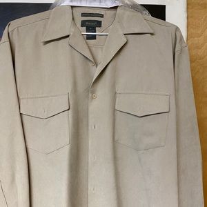 Men’s Long Sleeved Suede Microfiber